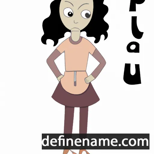 cartoon of the name Pauliina