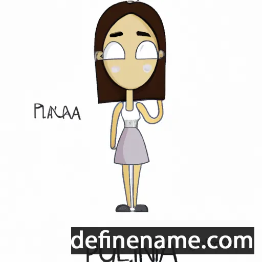 cartoon of the name Paulina