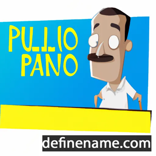 cartoon of the name Paulino