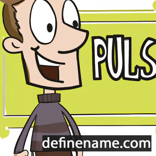 cartoon of the name Paulius