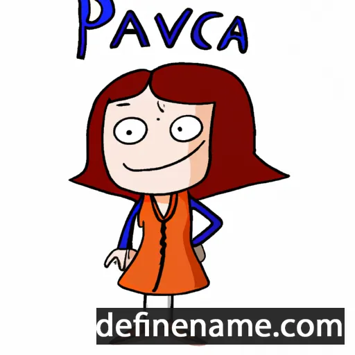 cartoon of the name Pavica