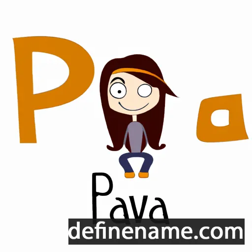 cartoon of the name Pavla