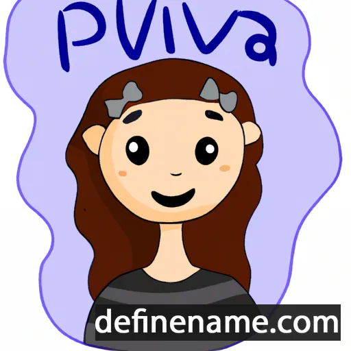 cartoon of the name Pavlína