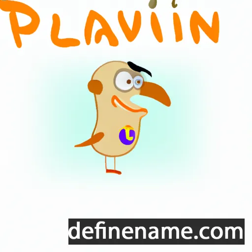 cartoon of the name Pavlin