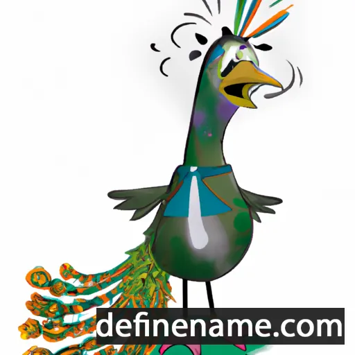 cartoon of the name Pavo