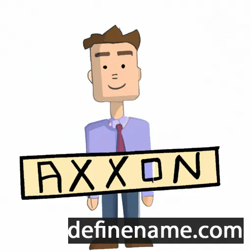 cartoon of the name Paxton