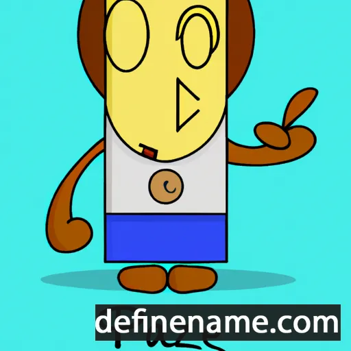 cartoon of the name Paz