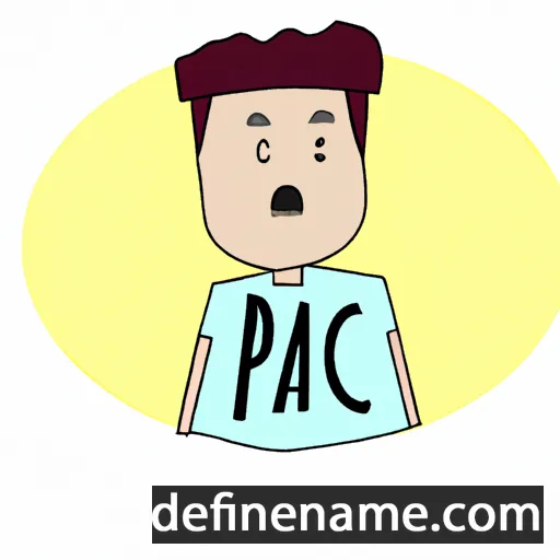 cartoon of the name Paz