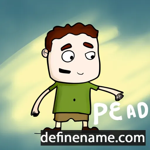 cartoon of the name Peadar