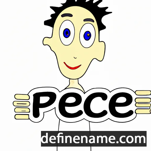 cartoon of the name Pece