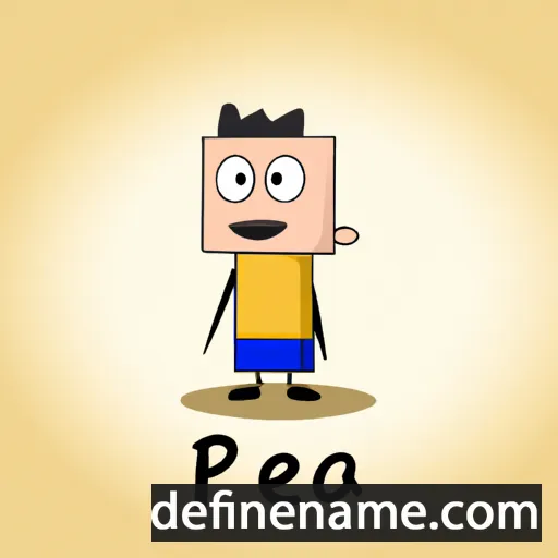 cartoon of the name Peđa