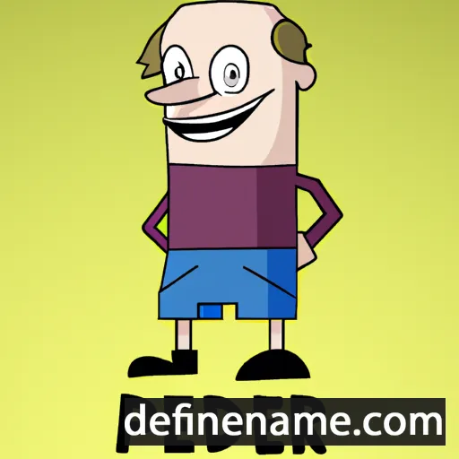 cartoon of the name Peder