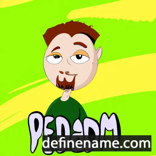 cartoon of the name Pedram