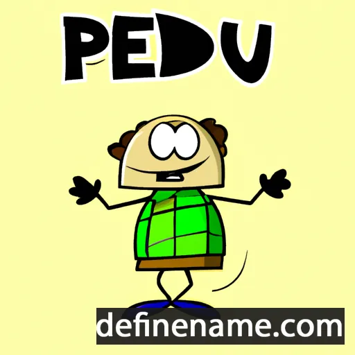 cartoon of the name Pedru