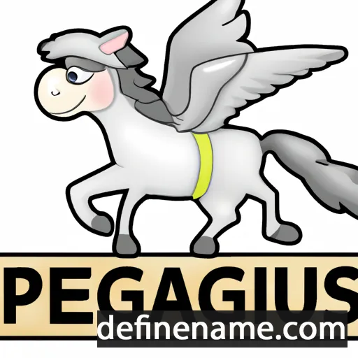 cartoon of the name Pegasus