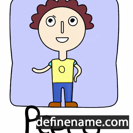 cartoon of the name Peio