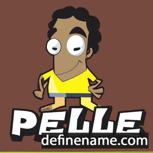 cartoon of the name Pele