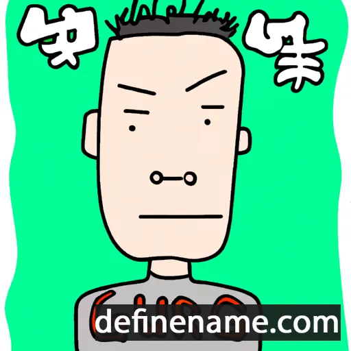 cartoon of the name Qiang