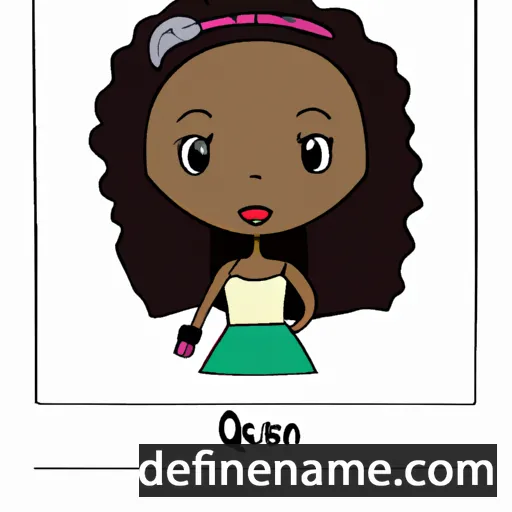 cartoon of the name Quianna