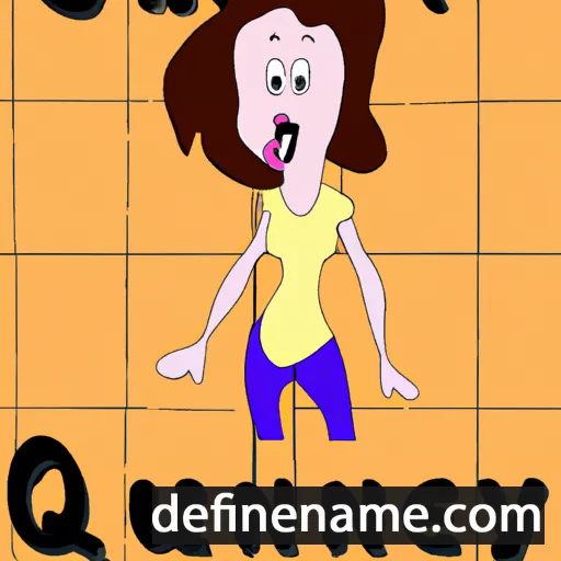 cartoon of the name Quincey