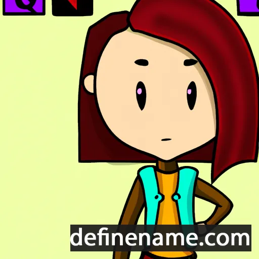 cartoon of the name Quinn