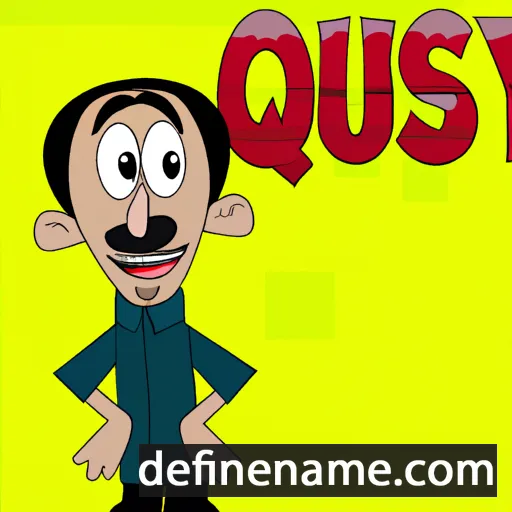 cartoon of the name Qusay