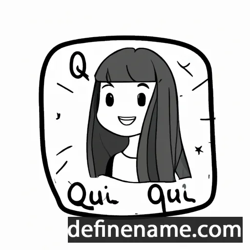 cartoon of the name Quyên