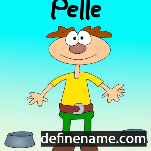 cartoon of the name Pelle