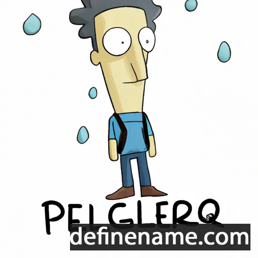 cartoon of the name Pellegrino