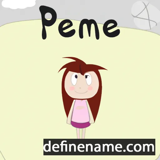 cartoon of the name Pembe