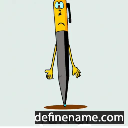 cartoon of the name Pen