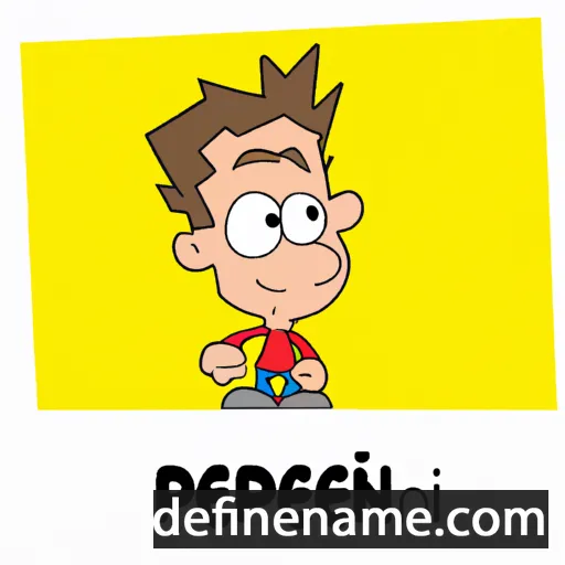 cartoon of the name Pepijn