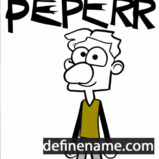 cartoon of the name Per