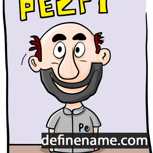 cartoon of the name Peretz