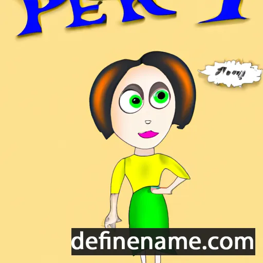 cartoon of the name Peri