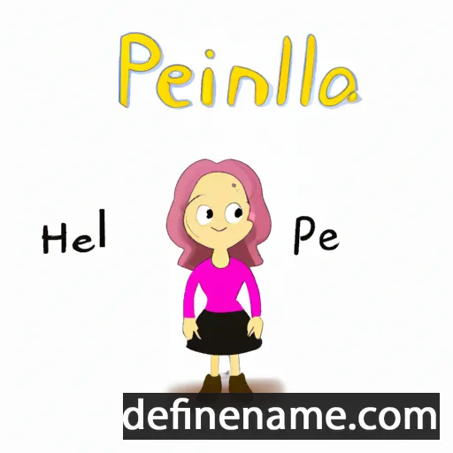 cartoon of the name Pernilla