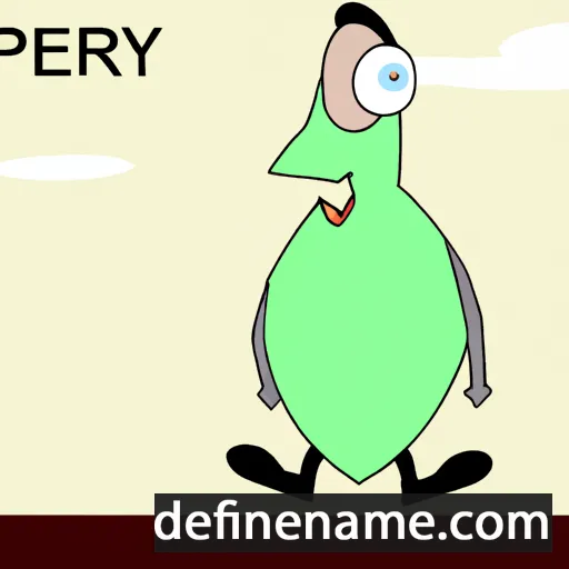 cartoon of the name Perry