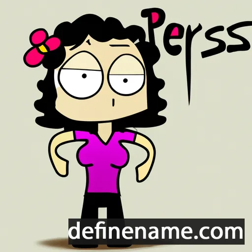 cartoon of the name Persis