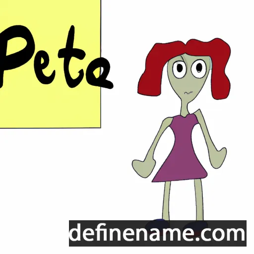 cartoon of the name Peta