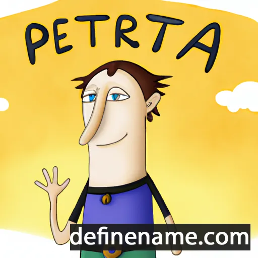 cartoon of the name Petras