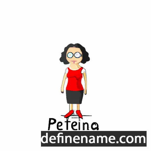 cartoon of the name Petrina