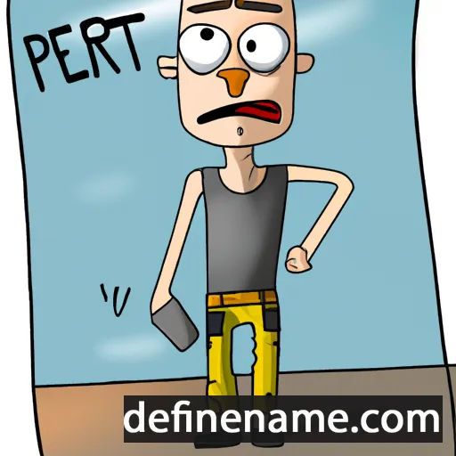 cartoon of the name Petrit