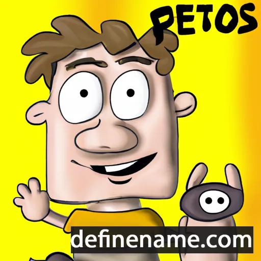 cartoon of the name Petros