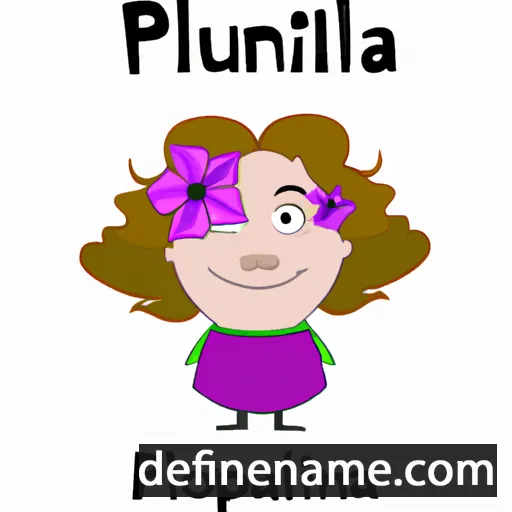 cartoon of the name Petunia