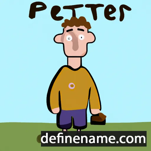 cartoon of the name Petur