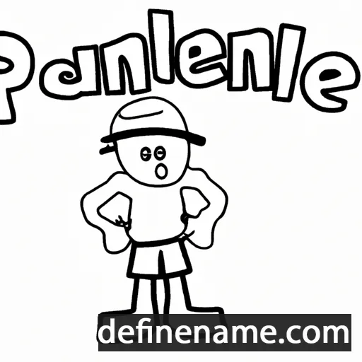 cartoon of the name Phanuel