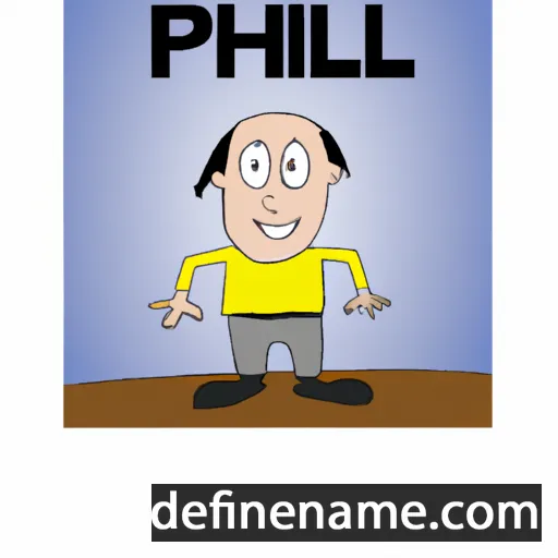 cartoon of the name Phil