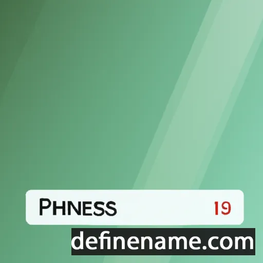 cartoon of the name Phinees