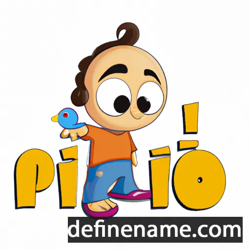 cartoon of the name Pío