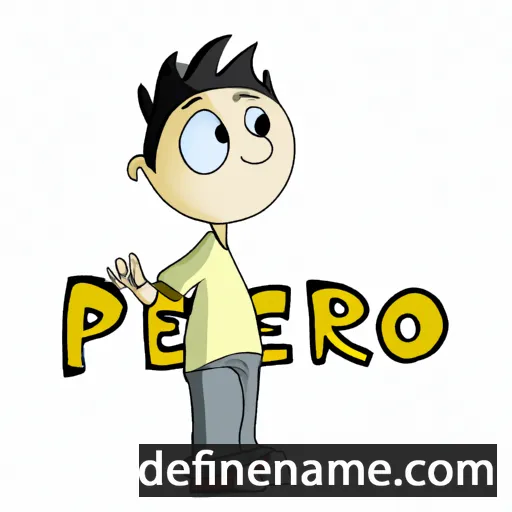 cartoon of the name Piero